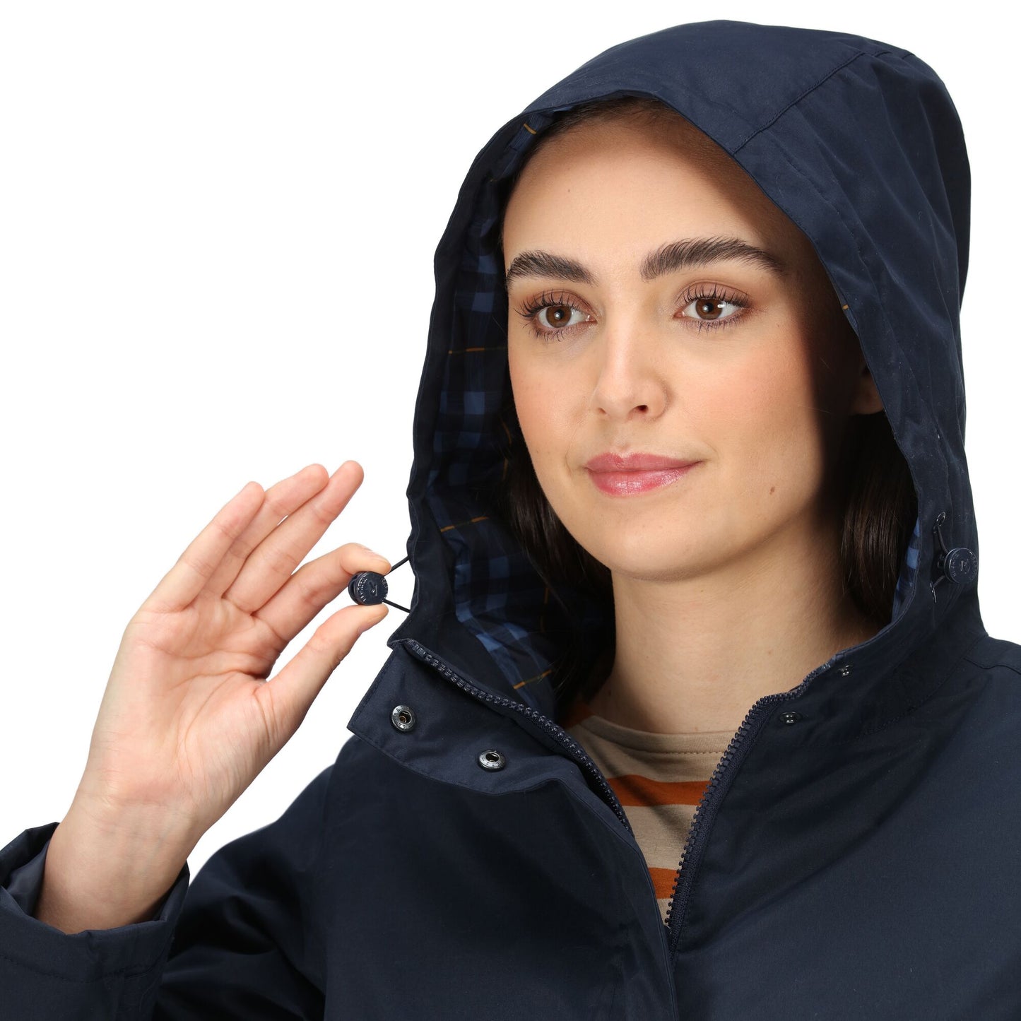Regatta Brigida Women's Waterproof Insulated Jacket - Navy Check