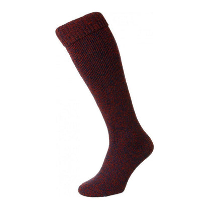 HJ Hall Wellington Sock - Red Marl - 4 - 7